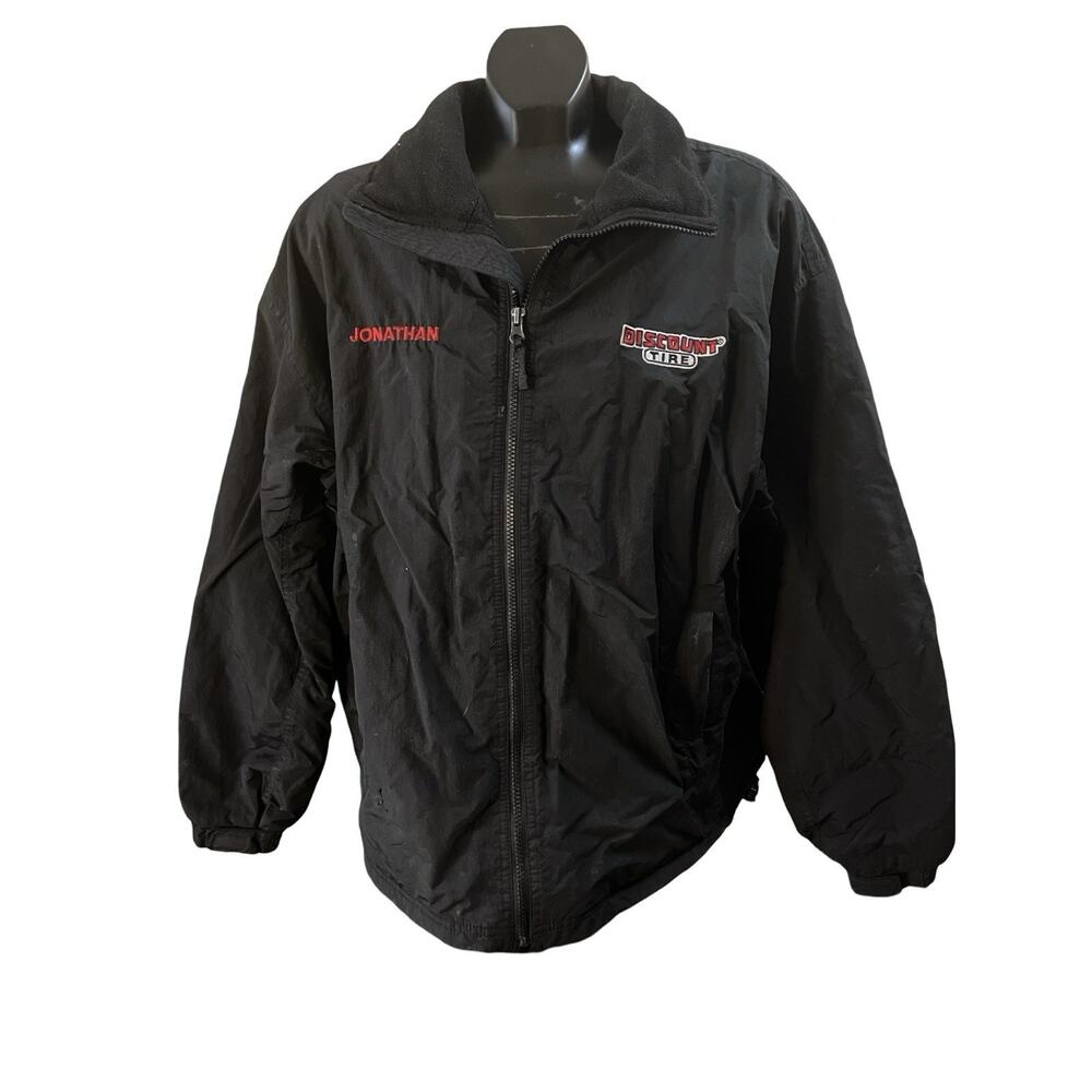 Discount Tire Employee Jacket – Black Zip-Up Windbreaker (Size M)